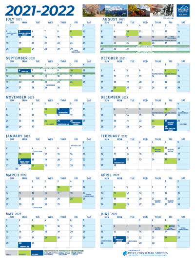 The 2021 22 Wwu Calendars Available Now Western Today