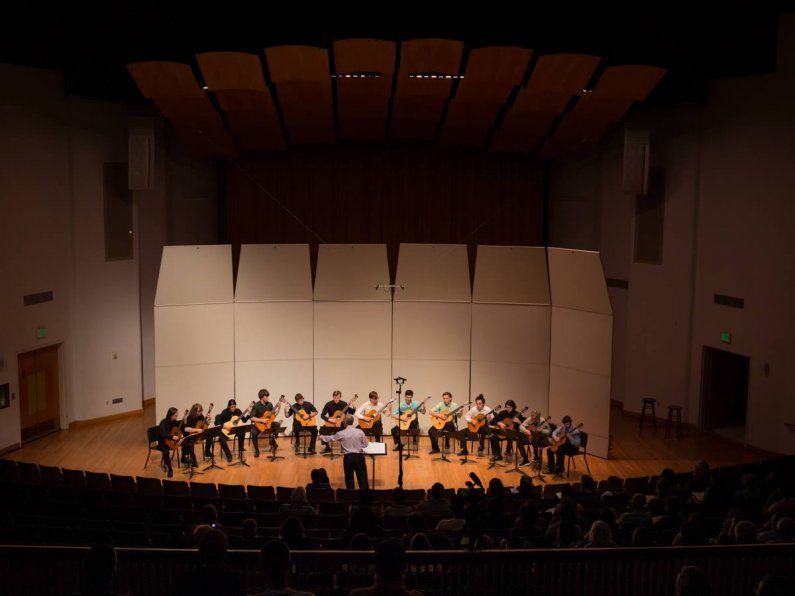 The College of Fine and Performing Arts presents Guitars of Western on Friday, May 13. Photo by Jonathan Williams / WWU
