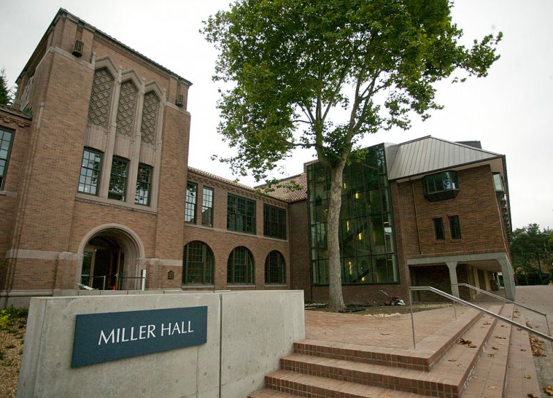 With the renovations to both the 1960s and 1940s wings complete, Miller Hall is set to fully reopen fall quarter. The 1960s wing was renovated during the summer of 2010, and the 1940s wing was renovated this past summer. Photo by Matthew Anderson | WWU