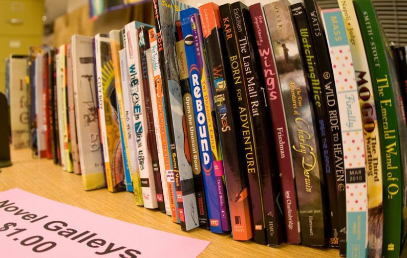 Hundreds of various literary publications await the Children's Literature Book Sale to be held in Wilson Library Room 171 Thursday and Friday. Photo by Jon Bergman | WWU intern