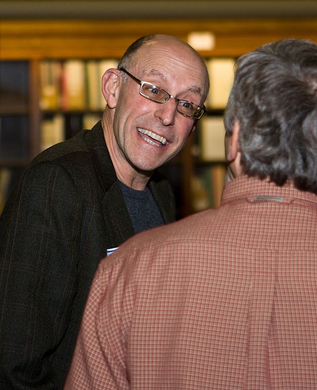 New York Times bestselling author Michael Pollan greets members of the Bellingham and Western communities at a reception prior to Pollan's lecture. Pollan is the author of the Western Reads book selection for 2009-2010, "The Omnivore's Dilemma." Photo by 