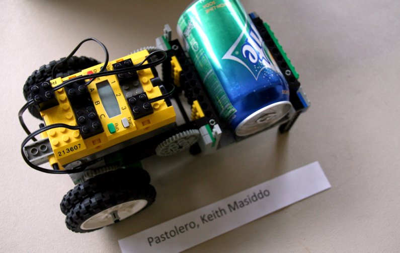Keith Pastolero's "RoboTender" robot. Photo by David Gonzales | University Communications intern