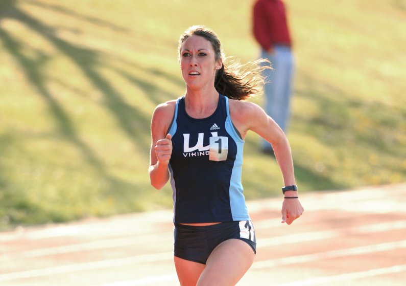 Sarah Porter, shown here in an event from earlier in the season, won an NCAA Division II national title in the women's 10,000 meters on Thursday. Porter's time was the fourth-fastest ever in Division II. Photo courtesy of WWU Athletics