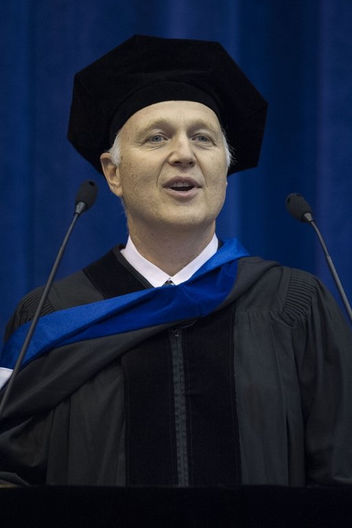 Approximately 327 undergraduates and about 50 master’s candidates received degrees Saturday, Aug. 24, in Carver Gymnasium. The keynote was delivered by WWU alumnus Bob Brim.