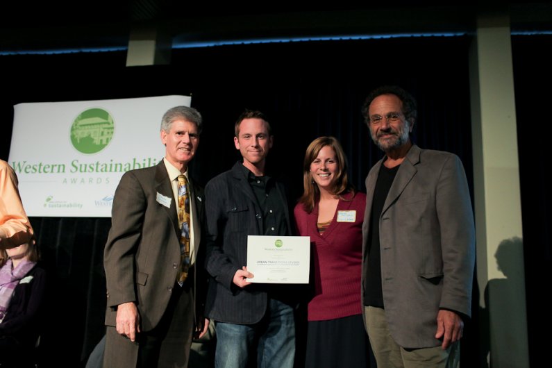 Urban Transitions Studio receives the Community Partnership Award. 