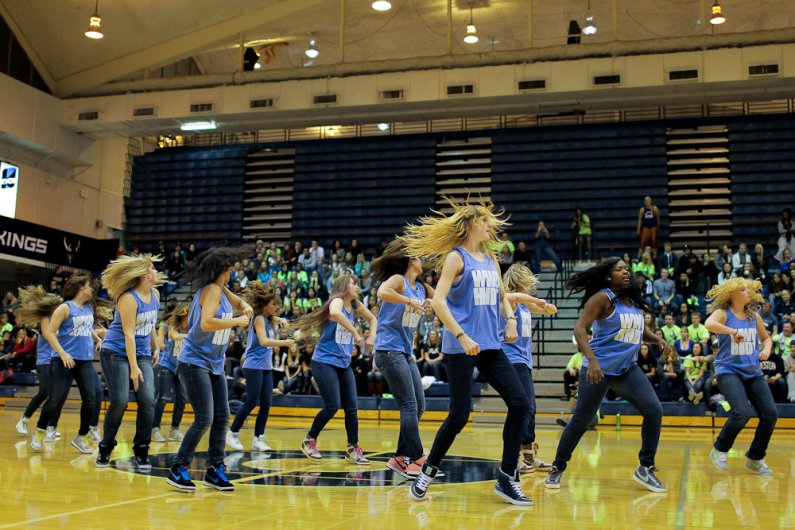 Western's Hip Hop Dance Team performs at the Viking Jam at Carver Gym on Wednesday, Oct. 26, 2011. Photo by Rhys Logan | University Communications intern