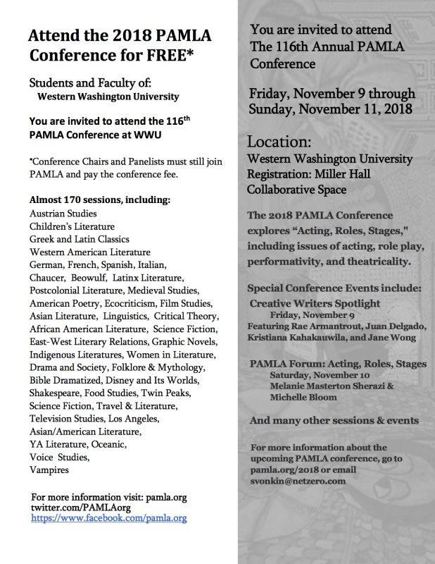 WWU to host 2018 PAMLA Conference