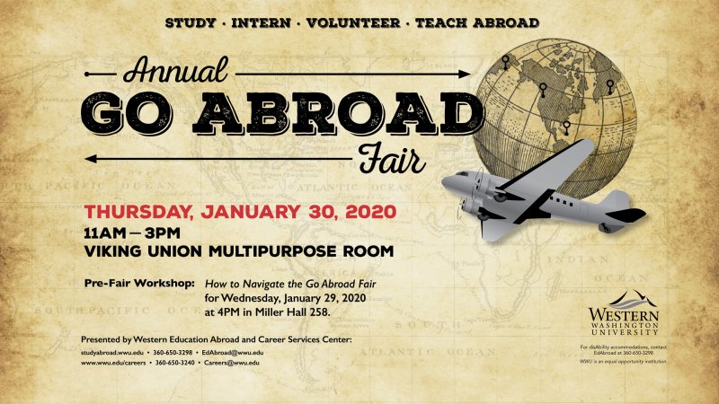 The annual Go Abroad Fair is set for Jan. 30