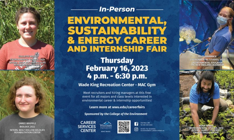 The next career and internship fair will be held Feb. 16