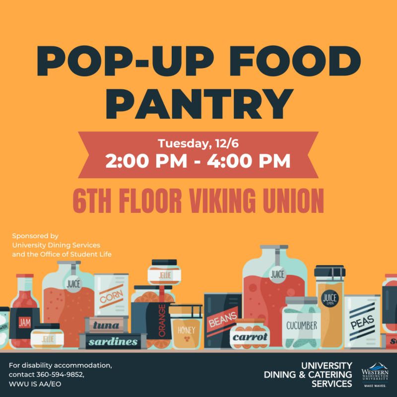 Western will host a pop-up food pantry today from 2-4 p.m.