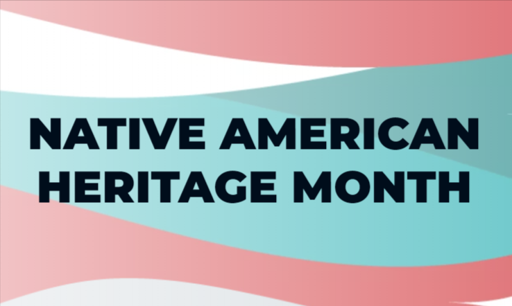 Native American Heritage month banner and wordmark