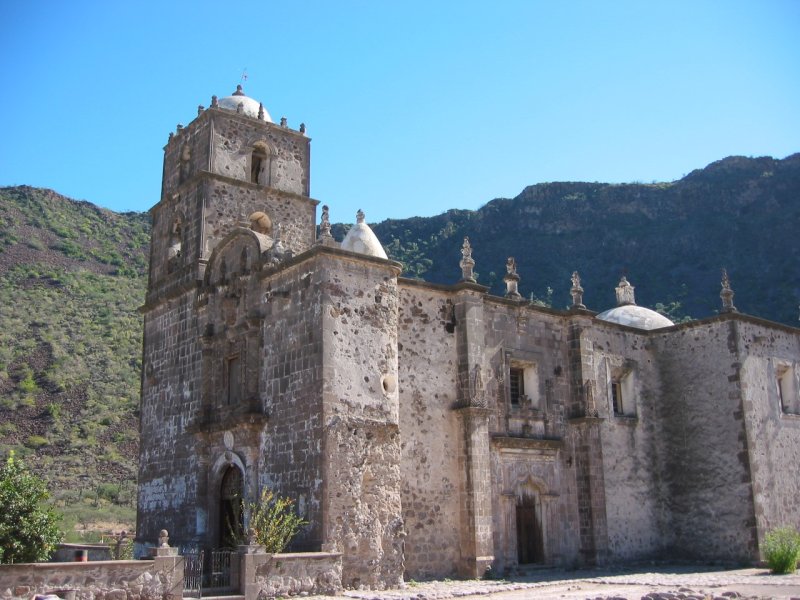 The San Javier Mission in Todos Santos, Mexico