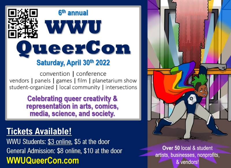 poster has details about QueerCon this weekend