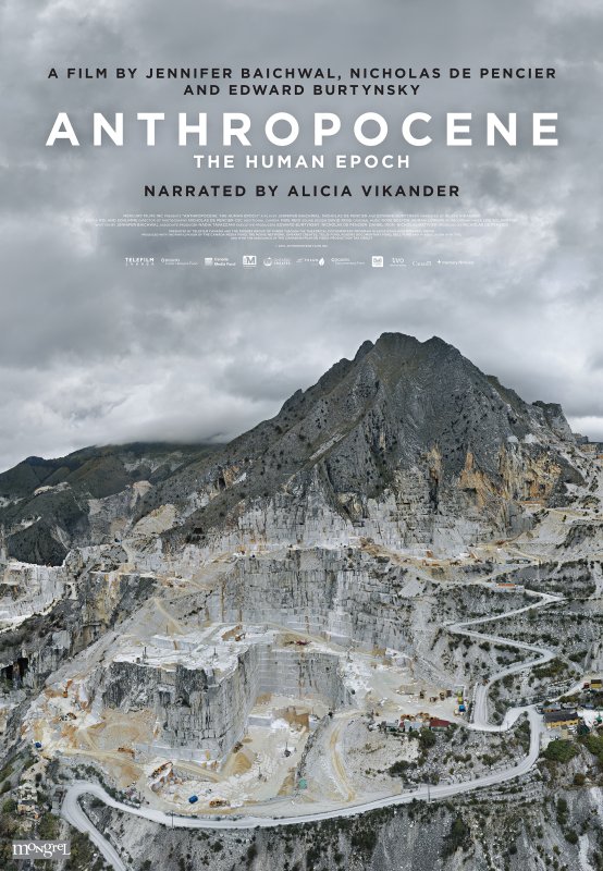 anthropocene movie poster features huge open pit mine