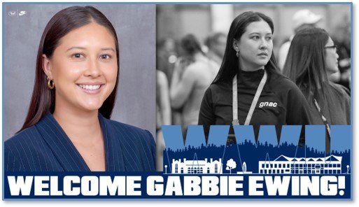 Two images of Gabbie with the words "Welcome Gabbie Ewing!"