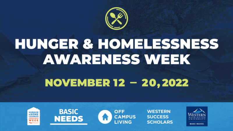 Hunger and Homelessness Awareness  Week is November 12 through November 20