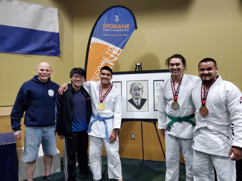 Western's Judo Club gathers for a photo at recent competion.