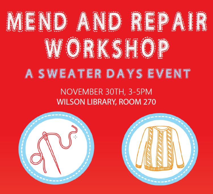 mend and repair workshop flyer image