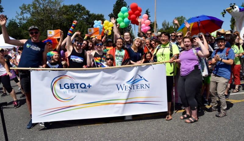Western participants march in last year's Pride parade