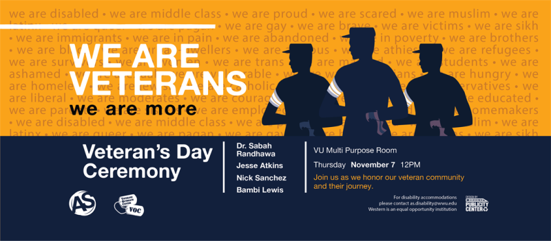 Veterans Day ceremony to be held Nov. 7