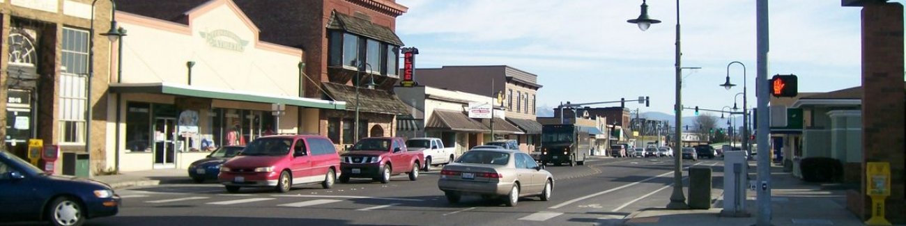 cars driving on Ferndale's Main Street