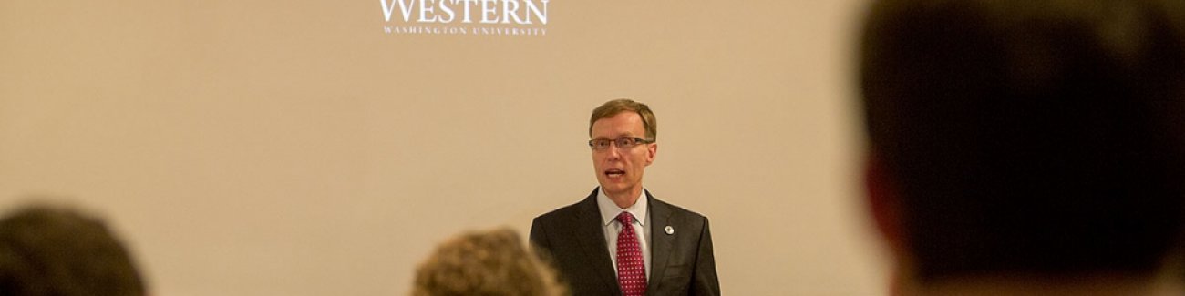 Rob McKenna, then the Washington state attorney general and a candidate for governor, speaks during the closing session of the 2012 Munro Institute for Civic Education at Western Washington University on Thursday, June 28, 2012. File photo by Matthew Ande