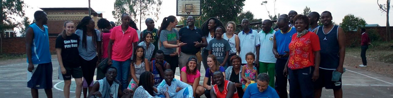 Hilary Schwandt and friends in Kigali, Rwanda