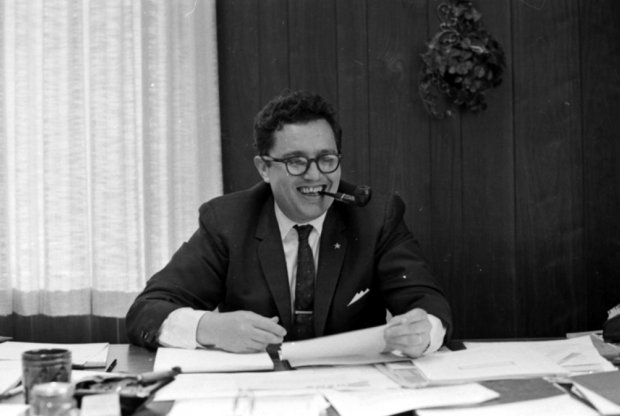Jerry Flora, seen here in 1967, served as WWU president from '67 to '75. Photo courtesy of WWU Special Collections