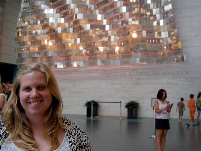 Amy Holm, a Western Washington University student interning at the Smithsonian Museum in Washington, D.C., poses for a photo at the museum. Photo courtesy of Amy Holm