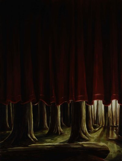 Michael Brophy 
Small Curtain, 1999 
Oil on canvas
49 1/4 X 37 1/4 X 2 1/4 inches
Photo Credit:  Richard Nicol Photography
Courtesy of the artist & G. Gibson Gallery