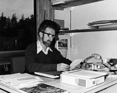 Schwartz in 1968, shortly after he started teaching at Western. Photo courtesy of WWU Special Collections.