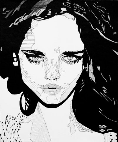 "Girl With A Gaze," by Katy Frank