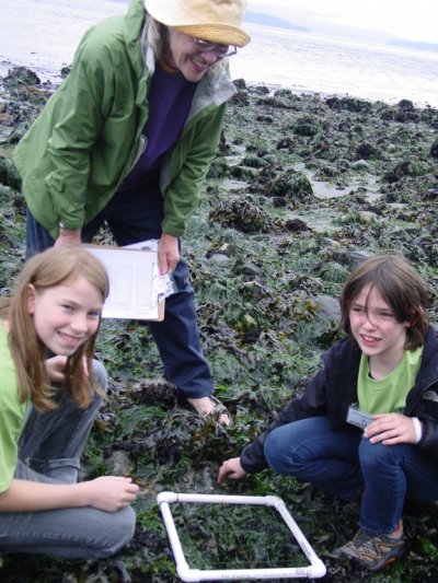 Grandparents “U” participants surveying the ecology of the rocky intertidal at Western Washington University’s Shannon Point Marine Center. Courtesy photo