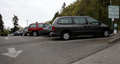 Parking Lot 7G near Edens North on the WWU campus. File photo by David Gonzales | University Communications intern
