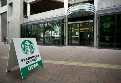 The expanded Starbucks cafe in The Atrium in Arnzten Hall is now open. Photo by Matthew Anderson | WWU