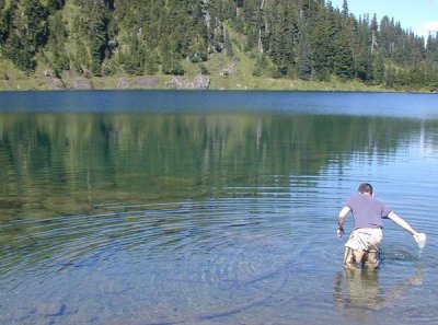 Twin Lakes, high in the Cascades near Yellow Aster Butte, is just one of the 70 lakes sampled as part of Western's Small Lakes Project, a research effort of the university's Institute for Watershed Studies through its Huxley College of the Environment.