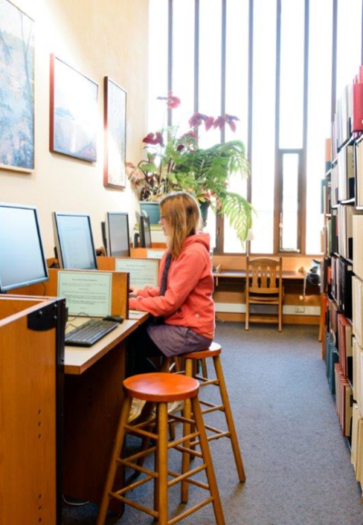 The Western Washington University Music Library, located upstairs in the Performing Arts Center on campus, is the place to find all your music materials on campus. It's open to all WWU students, staff, and faculty, as well as to members of the local commu