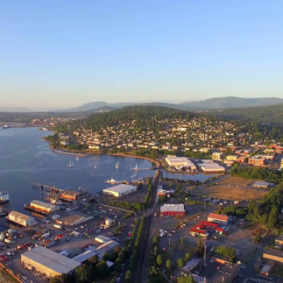 port of bellingham from the air